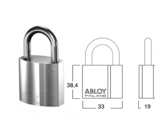 ABLOY PROTEC VORHÄNGSCHLOSS PL321/20 