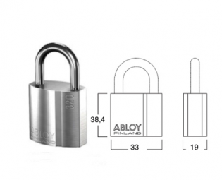 ABLOY PROTEC VORHÄNGSCHLOSS PL321/20 