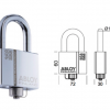 ABLOY PROTEC 2 VORHANGSCHLÖSS (SWP) PLM 358/39T ABNEHMBARER BUGEL