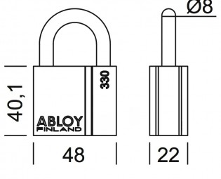 Dimensions Cadenas PL330/25