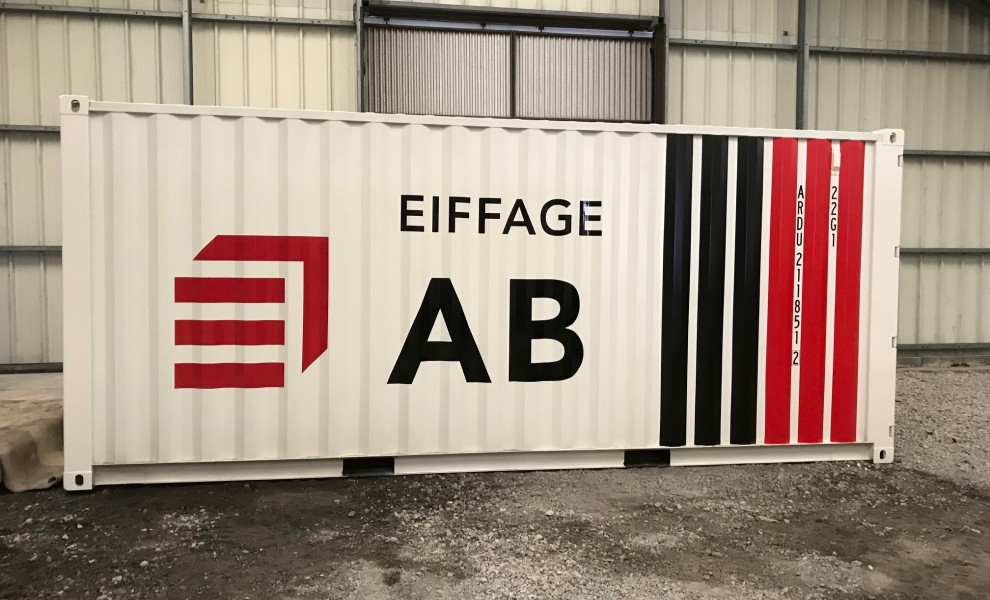 Conteneur avec le logo de l'entreprise (2)