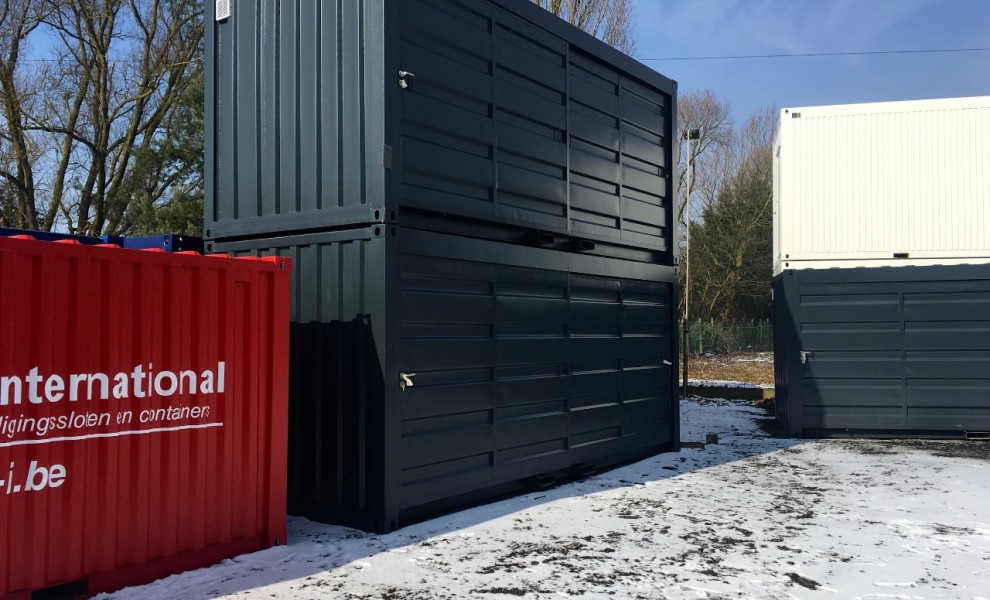Conteneur eco de 20ft avec portes coulissantes