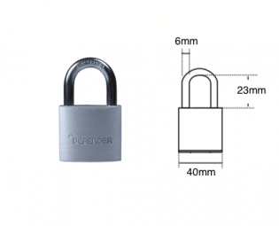 ALUMINIUM HANGSLOT 40MM DEFENDER