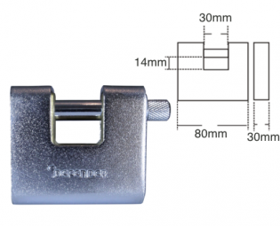 GEPANTSERD BLOKSLOT 80MM DEFENDER