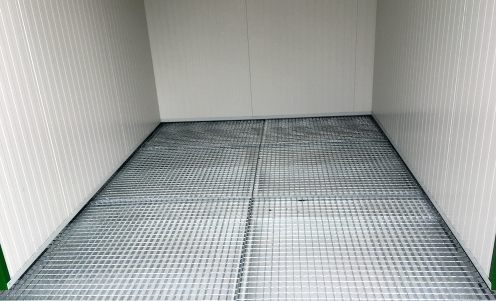Conteneur de stockage isolé avec plancher grille de 10FT (6)