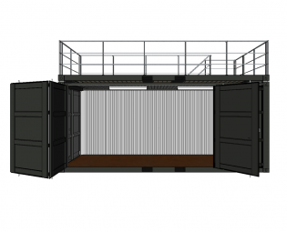 20FT OPEN SIDE CONTAINER MET TERRAS EN TRAP (3)