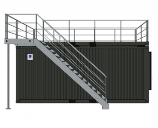 20FT OPEN SIDE CONTAINER MET TERRAS EN TRAP (4