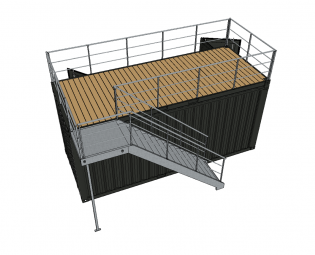 20FT OPEN SIDE CONTAINER MET TERRAS EN TRAP (2)