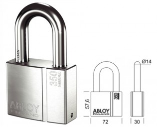 Abloy Protec Vörhangschloss PL350/50 (1)