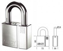 CADENAS ABLOY PROTEC 2 PL358/39 AVEC ANSE DÉTACHÉ