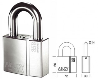 Abloy Protec Padlock PL358/39 (1)