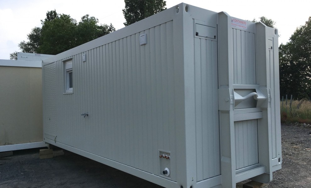 Conteneur sanitaire de pieds sur berce en neuf (6)