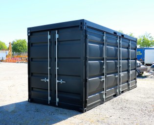 20FT open side container met terrascontainer en trap (4)