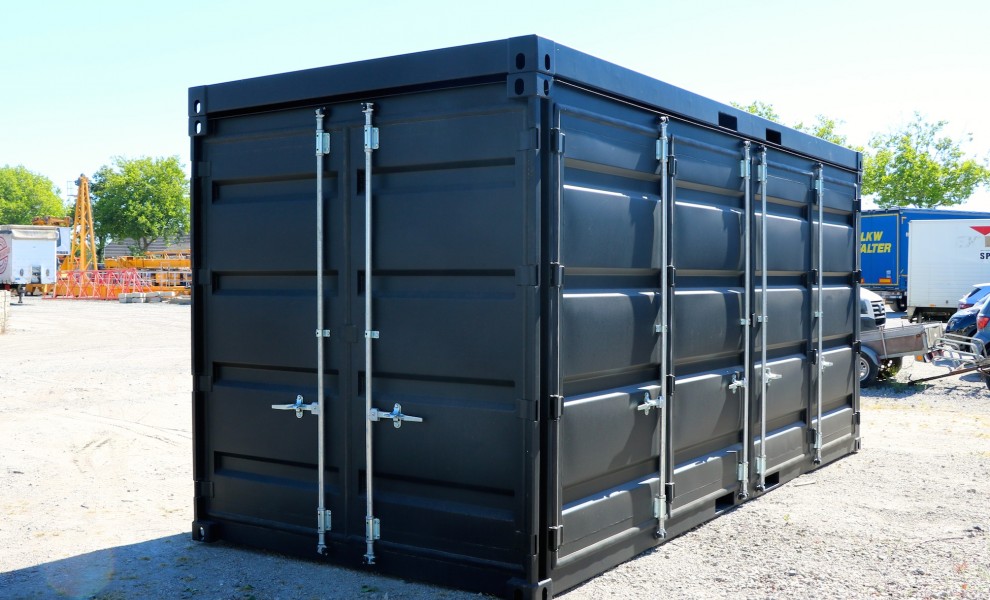 20Ft open side Container mit Terrasse und Treppe (4)