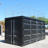 20Ft open side Container mit Terrasse und Treppe (3)