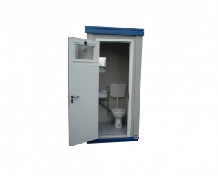 NOUVEAU CONTENEUR SANITAIRE AVEC TOILETTE DE 4 PIEDS  (DIM. 1.20 X 1.20 M)