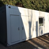 Conteneur de bureau de 9m avec toilette et bloc de cuisine