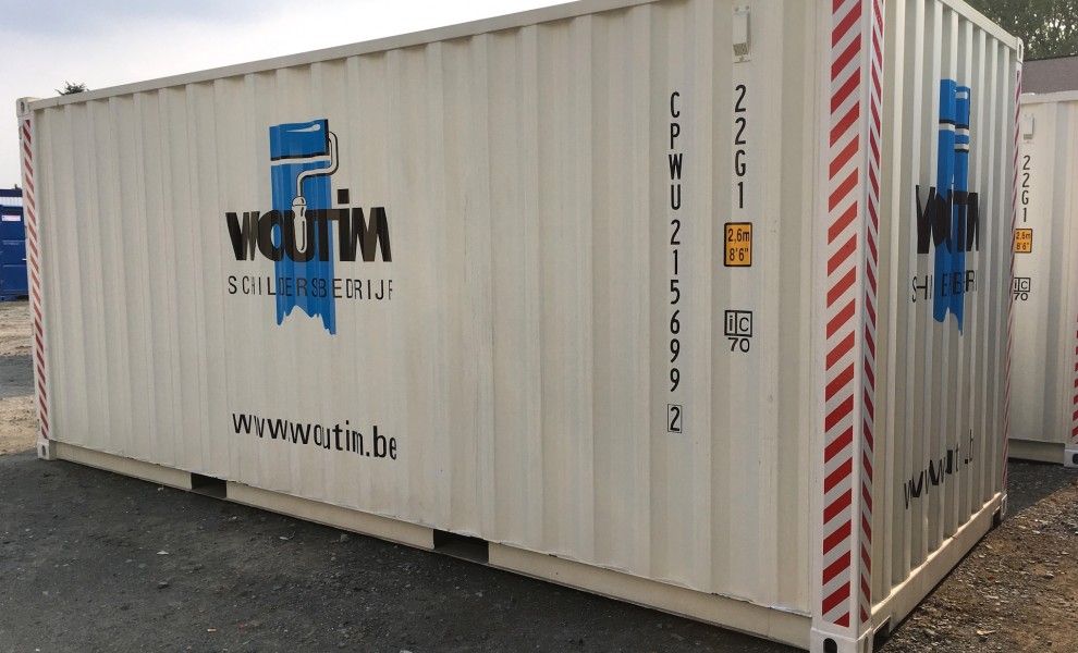 Conteneurs maritime de 20 pieds avec logo
