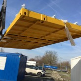 Conteneur de plateforme de 20 pieds avec balustrade pliable