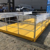 Conteneur de plateforme de 20 pieds avec balustrade pliable