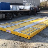 Conteneur de plateforme de 20 pieds avec balustrade pliable