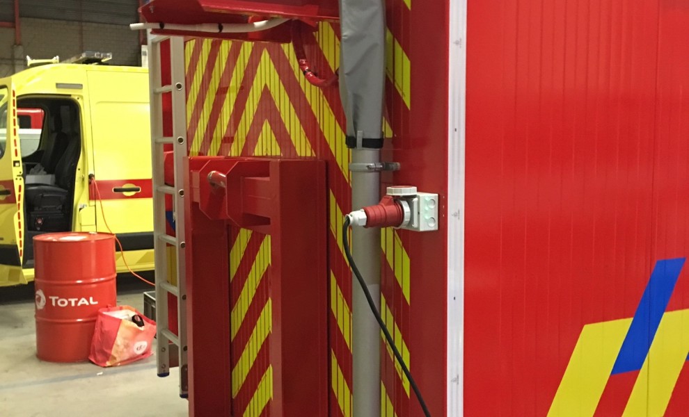 Conteneur de pompiers