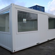 Office container with large windows