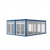 2x 20ft Showroomcontainer gekoppeld