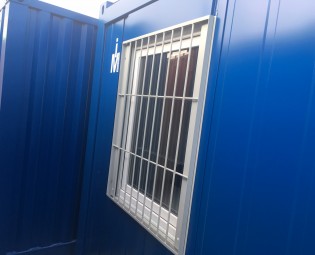 10ft bureelcontainer Blauw