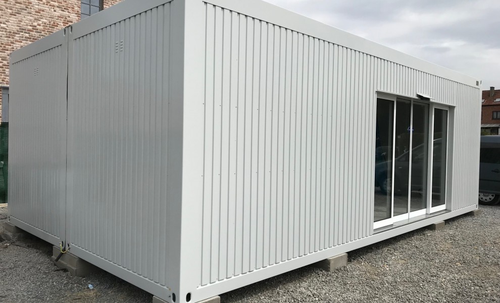 Conteneurs de bureau relié avec portes coulissantes électriques