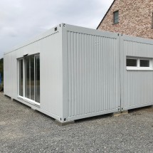 Conteneurs de bureau relié avec portes coulissantes électriques