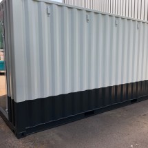 20ft High Cube container geschilderd in 2 kleuren