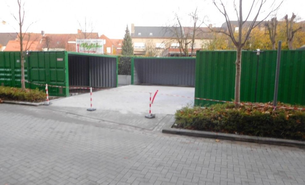 Lieu de stockage couvert dans des conteneurs