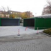 Lieu de stockage couvert dans des conteneurs