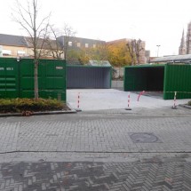 Lieu de stockage couvert dans des conteneurs