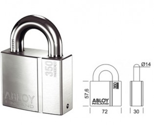 Abloy Protec Vörhangschloss PL350/25 (1)