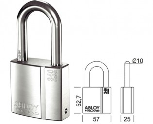 Abloy Protec Vörhangschloss PL340/50 (1)