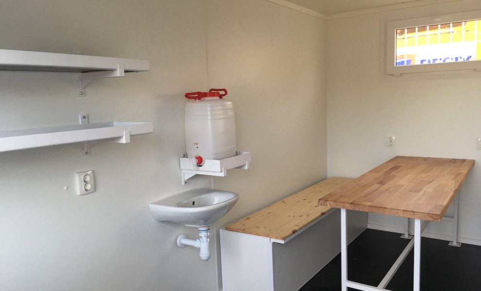 15-Fuß-Container mit Ausrüstung