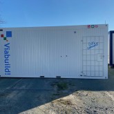 Construction site units with logo