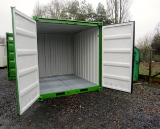 conteneur environemental de 10 pieds en vert