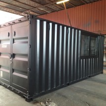 20ft zwarte tuinhuis container