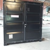 Conteneur d'abri de jardin de 20pds en noir