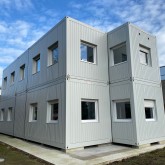 Construction de conteneurs modulaire en gris claire