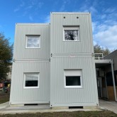 Construction de conteneurs modulaire en gris claire