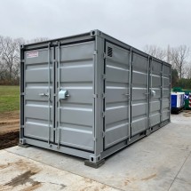20ft open side milieu container in grijs