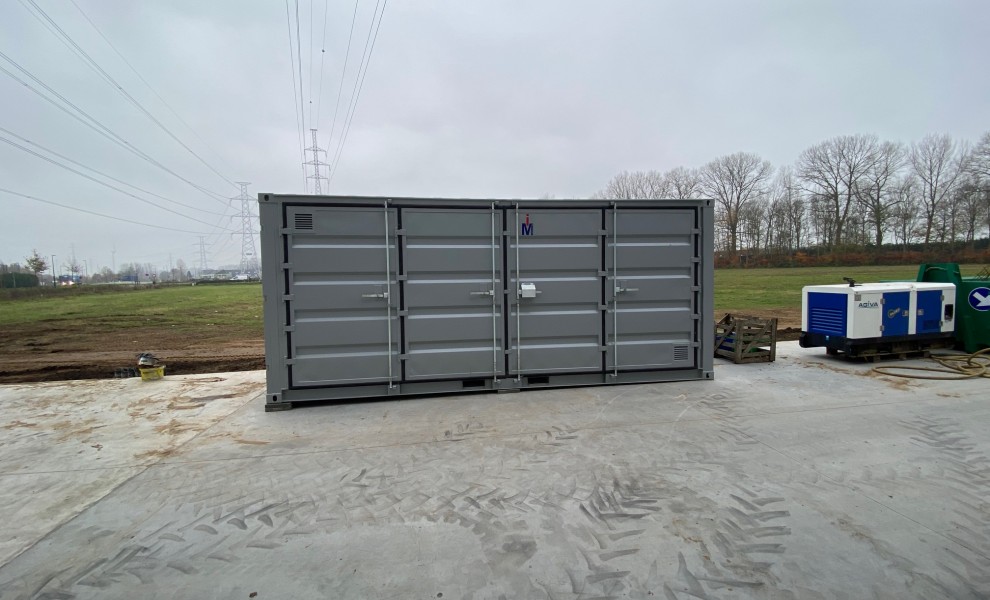 Conteneur eco ouverture laterale de 20pds en gris