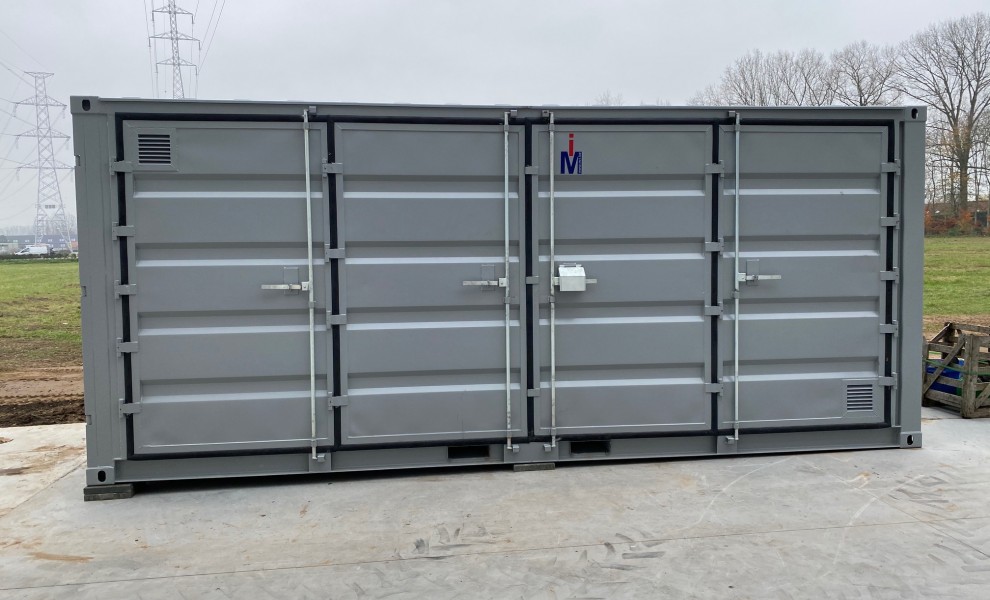 Conteneur eco ouverture laterale de 20pds en gris