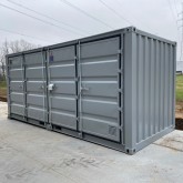 Conteneur eco ouverture laterale de 20pds en gris