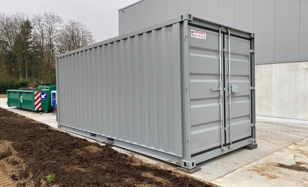Conteneur eco ouverture laterale de 20pds en gris