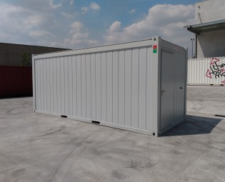Neue 20-fuß-Bürocontainer - Ral 7035 Hellgrau